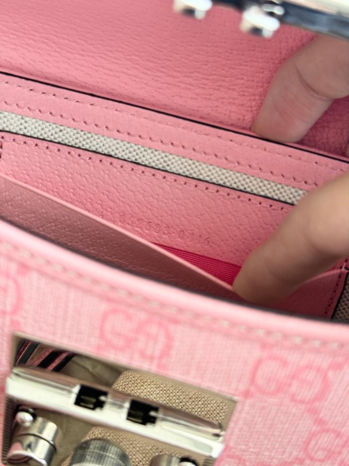 GUCCI OPHIDIA MINI HANDLE PINK Like new full box check (652683-0416)-duoc-ban-tai-PML