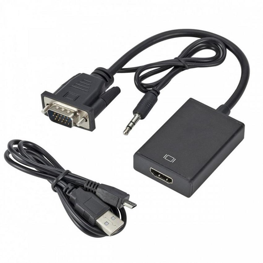 t Cáp chuyển đổi từ VGA sang HDMI (có âm thanh + dây cáp Micro USB)-duoc-ban-tai-Camera Máy Tính Tân Xuân