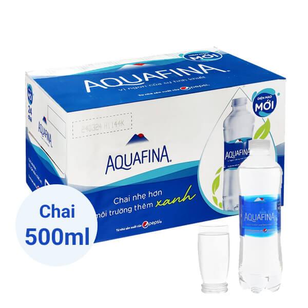 Nước lọc AQUAFINA chai 500ml-duoc-ban-tai-CĂN TIN TÂM TÚ