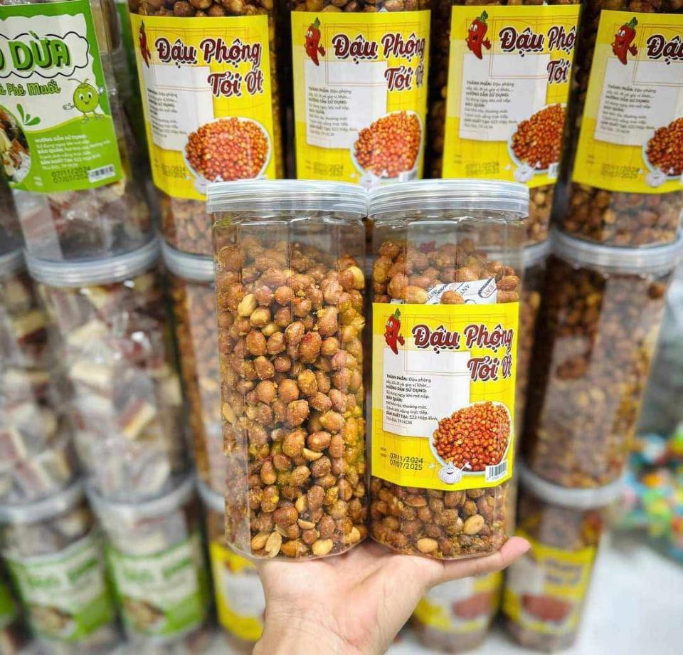 Đậu phộng tỏi ớt 500g ຫມາກເຜັດຜັກທຽມຖົ່ວດິນ-duoc-ban-tai-CĂN TIN SEKONG
