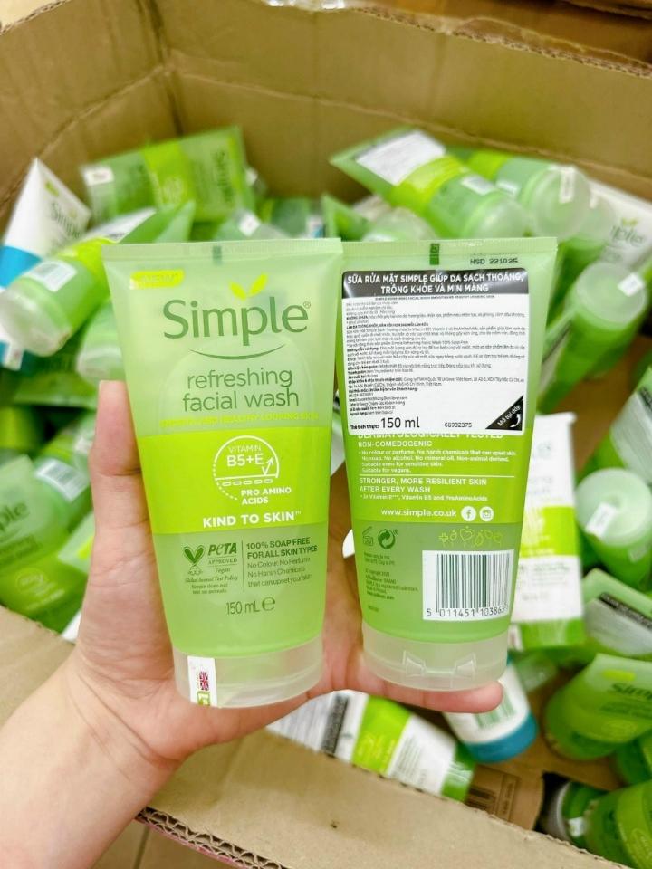 Sữa rửa mặt Simple -duoc-ban-tai-NPP TIẾN ĐẠT