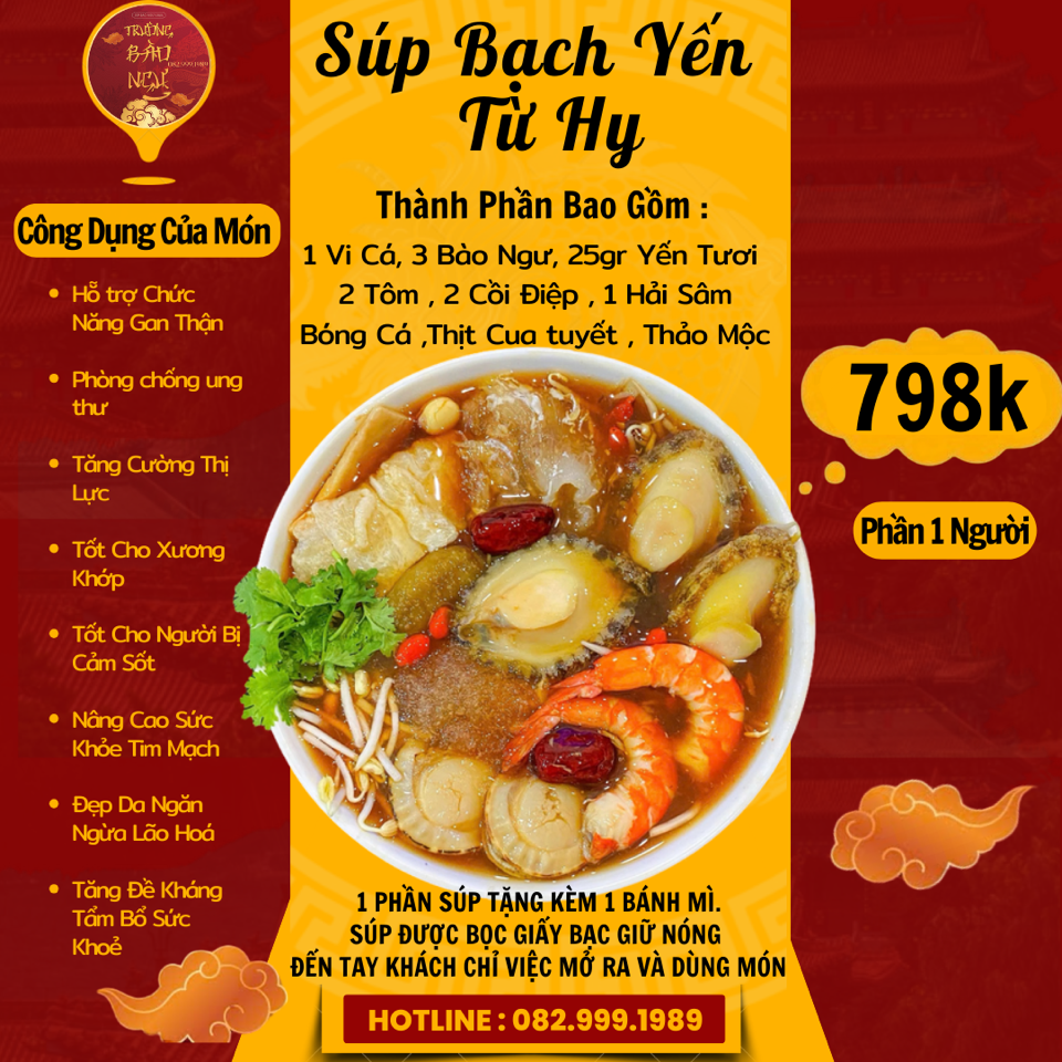 Bạch Yến Từ Hy Súp Bào Ngư Vi Cá Yến Tươi-duoc-ban-tai-SÚP BÀO NGƯ VI CÁ