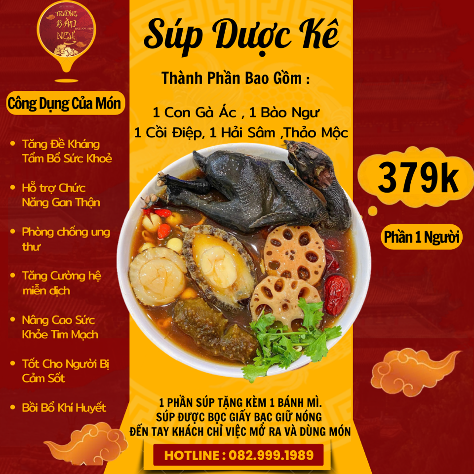 Dược Kê - Súp Gà Ác Bào Ngư-duoc-ban-tai-SÚP BÀO NGƯ VI CÁ