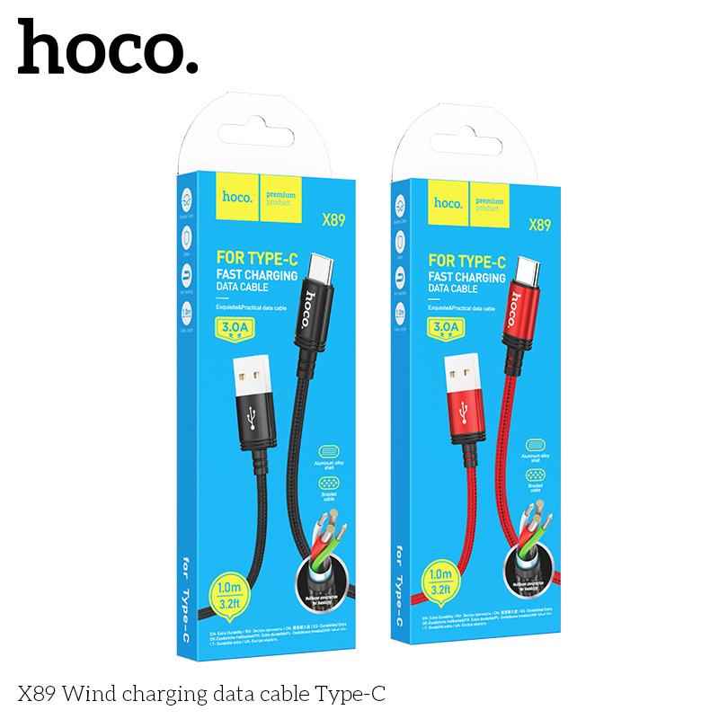 X89 typeC  dây cáp sạc hoco-duoc-ban-tai-Tùng Phụ Kiện Hoco