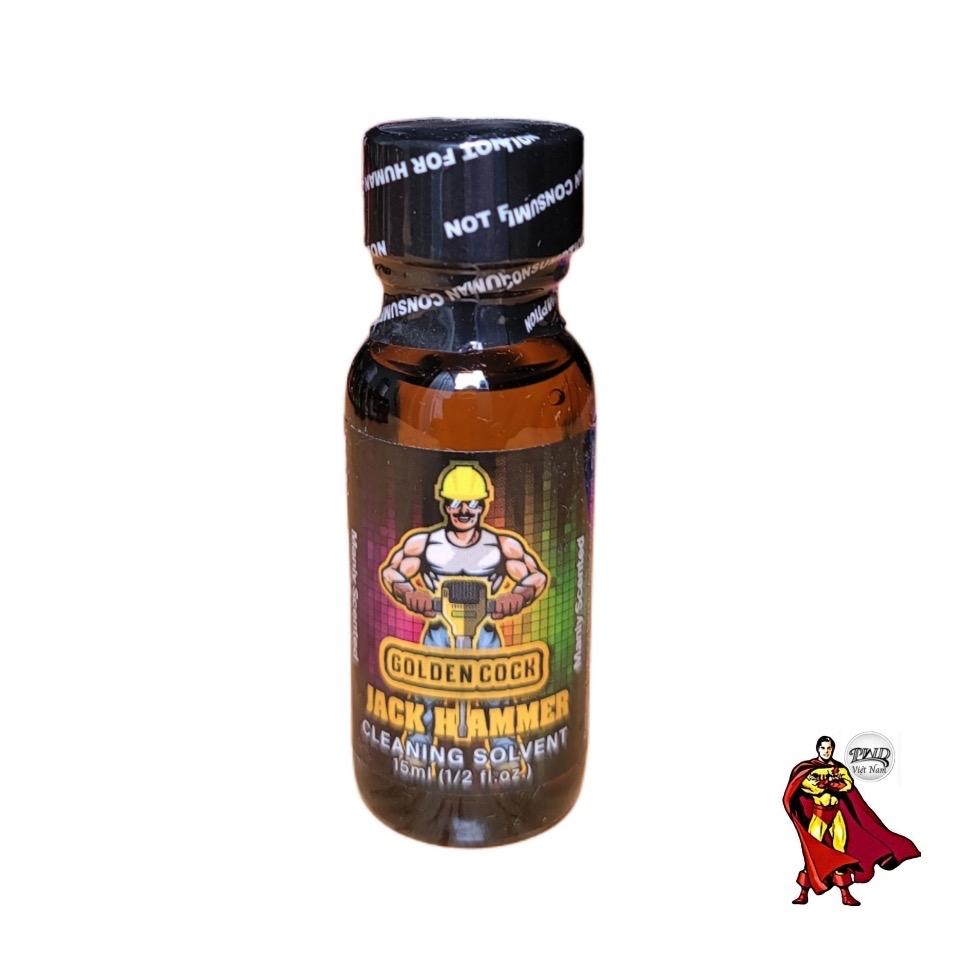 GOLDEN COCK JACK HAMMER 15ML-duoc-ban-tai-Poppers Việt Nam Pre-Order / Poppers Mỹ Giá Sỉ