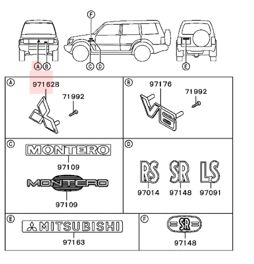 Logo Mitsubishi 3 viên kim cương mặt ga lăng trước (Mark three diamond) Pajero V31 V32 V33 V43 V45
MB619578-duoc-ban-tai-Công ty CP Cường Ngân Com