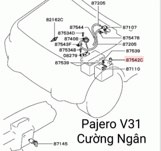 Rờ le ( relay engine control equip) Pajero V31 V32 V33 V43 V45 V46,... MB084670 ( 056700-5260 )-duoc-ban-tai-Công ty CP Cường Ngân Com