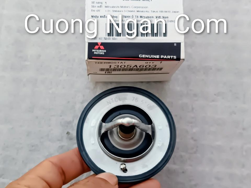 Van hằng nhiệt (Thermostat kit) Pajero V45 6G74 1305A603 (76,5 độ C)-duoc-ban-tai-Công ty CP Cường Ngân Com