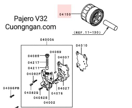 Lọc nhớt (Oil filter)
Pajero V32 V33 V43 V45, V93 (đã check)
Grandis NA4W, Outlander GF2W GF3W
MZ690150-duoc-ban-tai-Công ty CP Cường Ngân Com