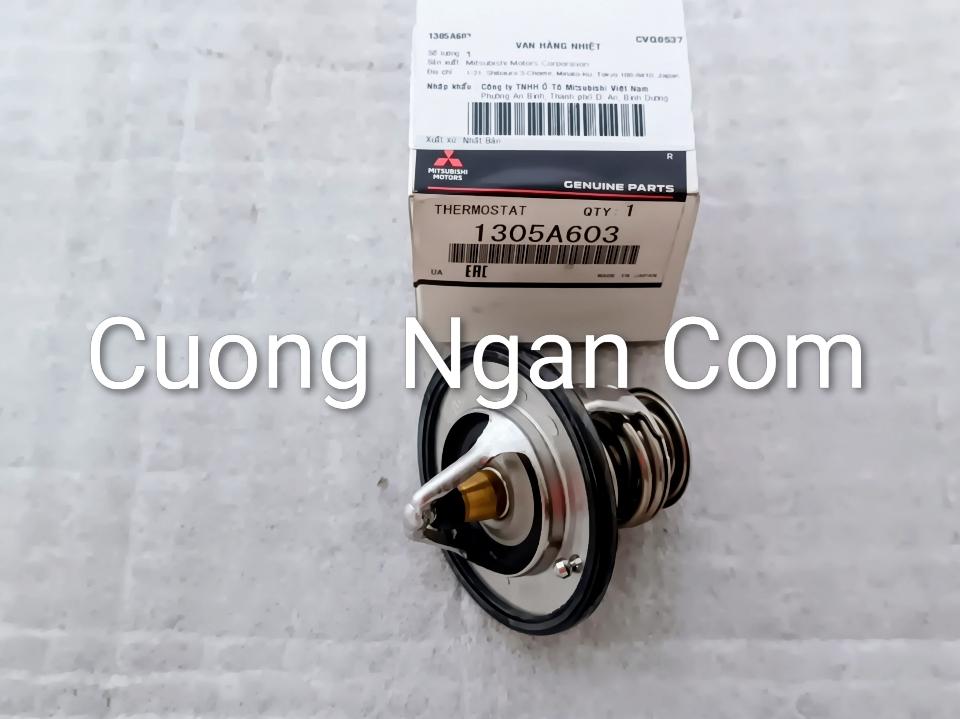 Van hằng nhiệt (Thermostat kit) Pajero V45 6G74 1305A603 (76,5 độ C)-duoc-ban-tai-Công ty CP Cường Ngân Com