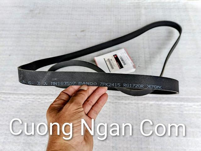 Dây đai máy phát - dây cua ro tổng (Belt alternator and other) pajero V73 V93 6G72
MN183597 / MZ690271 (7PK2415)-duoc-ban-tai-Công ty CP Cường Ngân Com