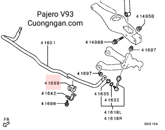 Ống lót thanh cân bằng sau (Bushing rear susp stabilizer) Pajero V73 V93
MR418547 (24)-duoc-ban-tai-Công ty CP Cường Ngân Com