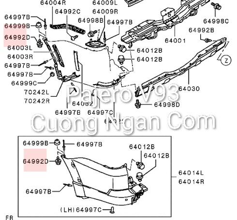 Bù lon vít (Screw rear bumper) Pajero V93,
Grandis NA4W,
MS450973-duoc-ban-tai-Công ty CP Cường Ngân Com