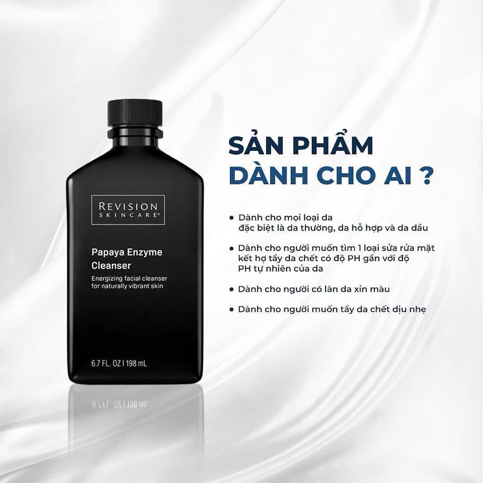 Sữa rửa mặt cân bằng độ ẩm Revision Skincare Papaya Enzyme Cleanser 198ml -duoc-ban-tai-Gom Order Authentic - Trang Nguyễn