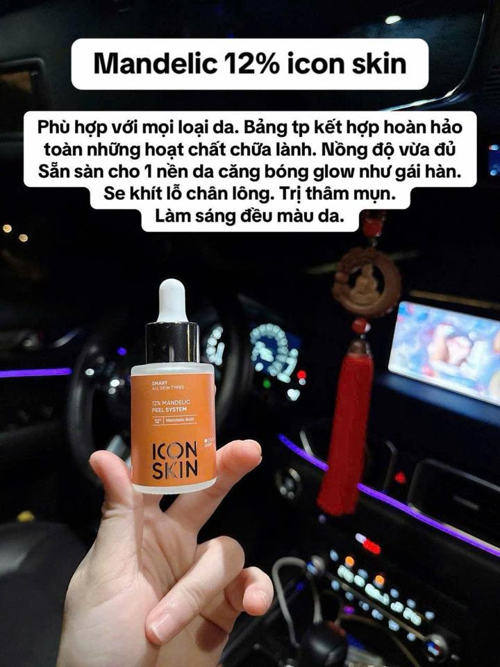 Serum AHA Icon skin 12% Mandelic smart peel system-duoc-ban-tai-Gom Order Authentic - Trang Nguyễn