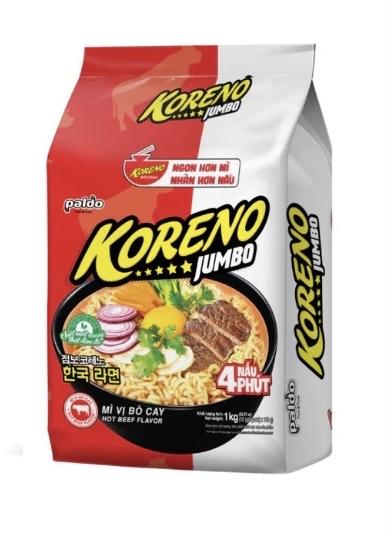 Mì Koreno-Lốc 10 gói-Vị Bò, Kim Chi-duoc-ban-tai-KOREAN FOOD STATION