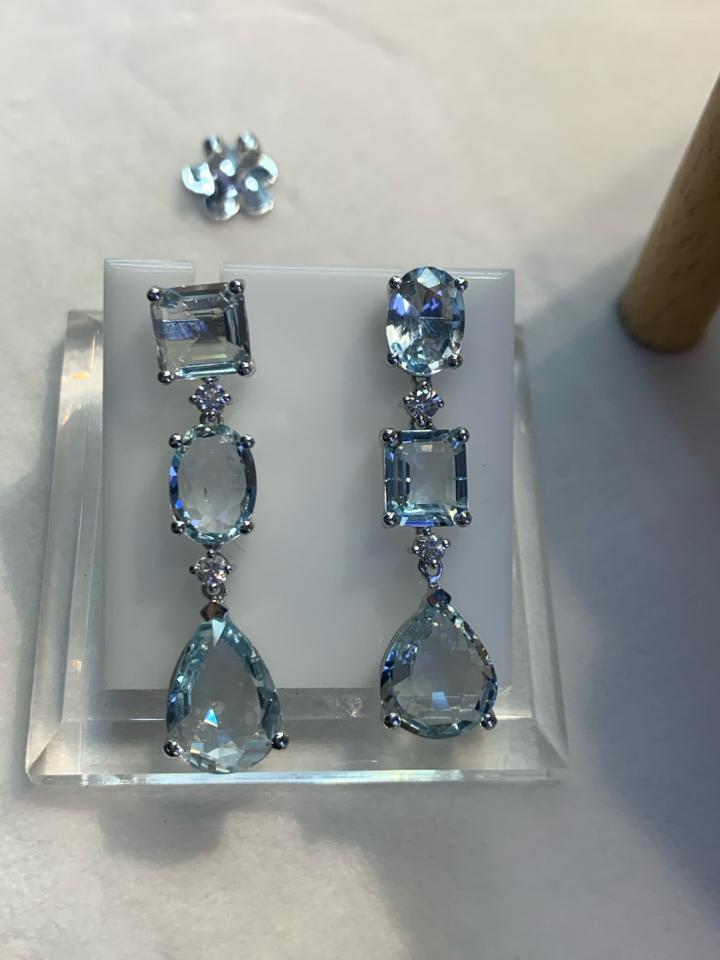 Set Aquamarine dây cổ - hoa tai và nhẫn -duoc-ban-tai-T&T JEWELS 💍