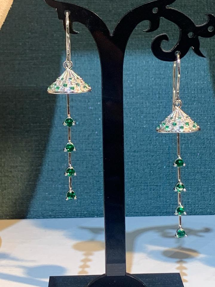 Set nón lá hoa tai và nhẫn -duoc-ban-tai-💎 T&T JEWELS 💎