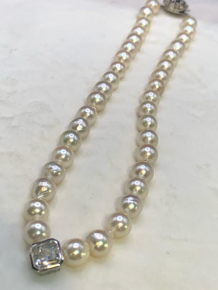 Chuỗi Akoya 9 li up phối kim Sona -duoc-ban-tai-💎 T&T JEWELS 💎