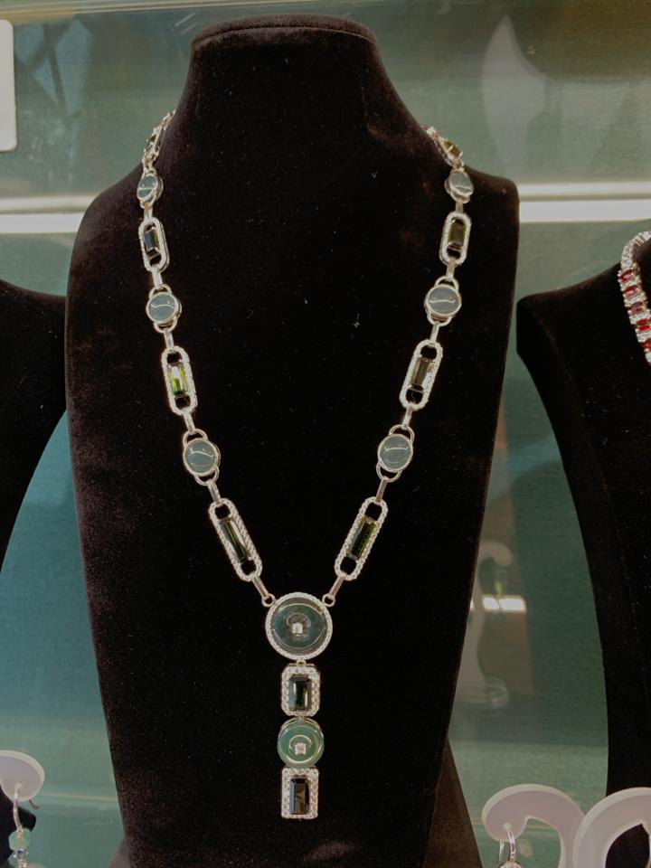 Set Tourmaline phối Jadeite A -duoc-ban-tai-💎 T&T JEWELS 💎