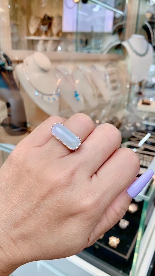 Nhẫn Yên ngựa nếp băng Jadeite A Myanmar -duoc-ban-tai-💎 T&T JEWELS 💎