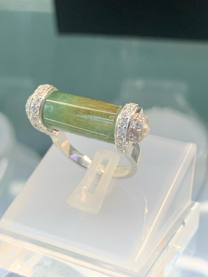 Nhẫn Tourmaline phối ngọc trai -duoc-ban-tai-💎 T&T JEWELS 💎