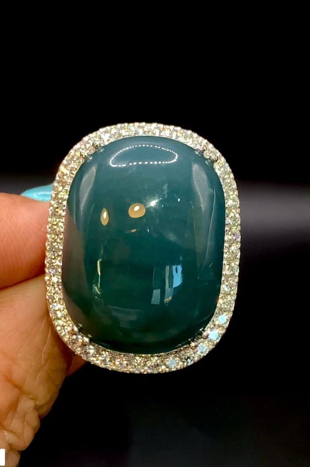 Nhẫn cẩm thạch nếp lam to Guatemala -duoc-ban-tai-💎 T&T JEWELS 💎