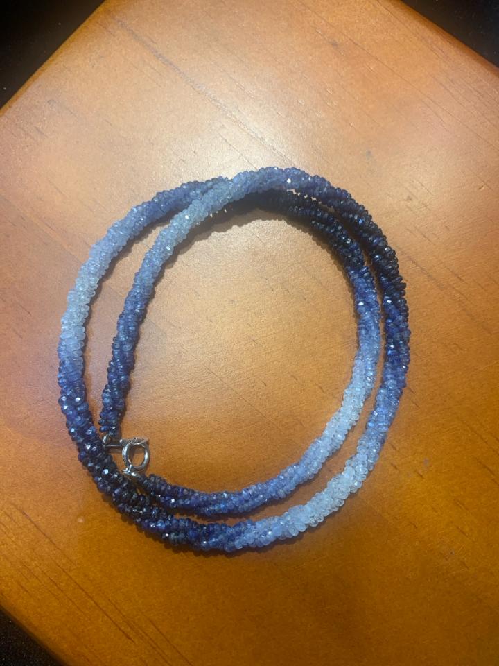 Chuỗi xoắn Sapphire khoá vàng 18k -duoc-ban-tai-💎 T&T JEWELS 💎