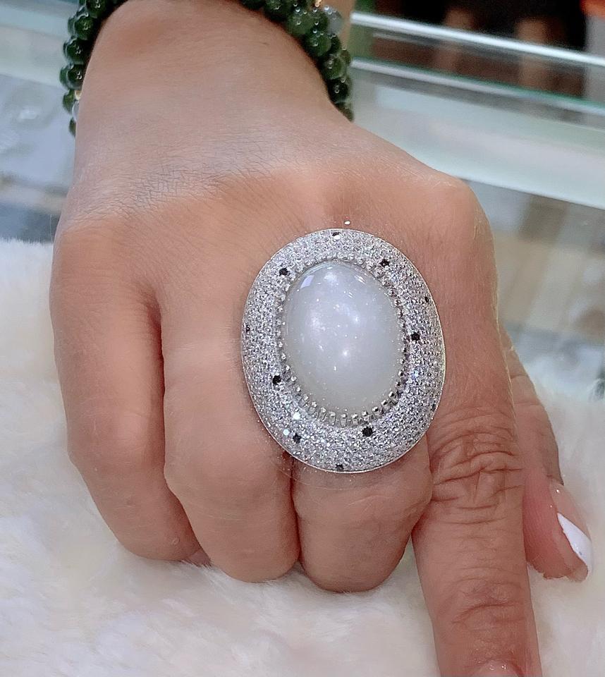 Set Bộ Sunstone trắng 3 món to viền tấm Cz cao cấp -duoc-ban-tai-💎 T&T JEWELS 💎