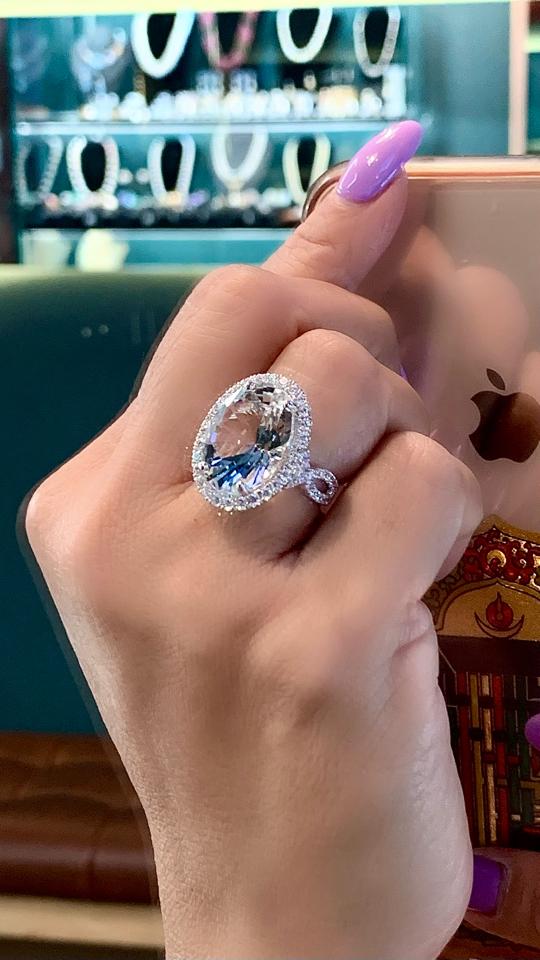 Nhẫn bạc 925 mạ bạch kim đá topaz trắng thiên nhiên -duoc-ban-tai-T&T JEWELS 💍