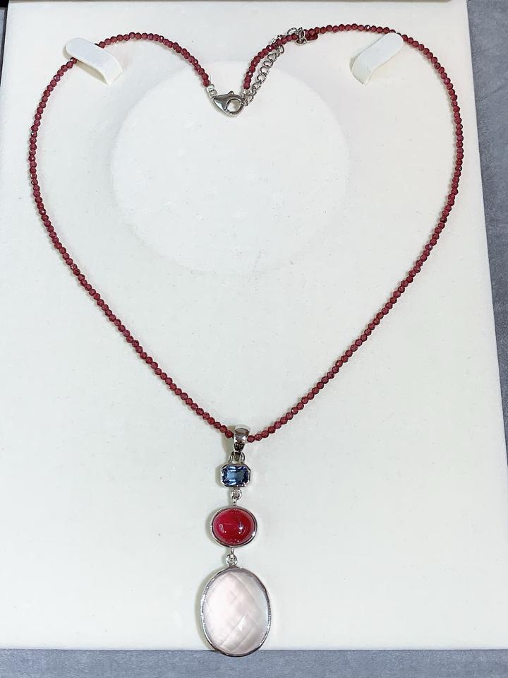 mặt dây thạch anh hồng - ruby - Topaz London-duoc-ban-tai-💎 T&T JEWELS 💎