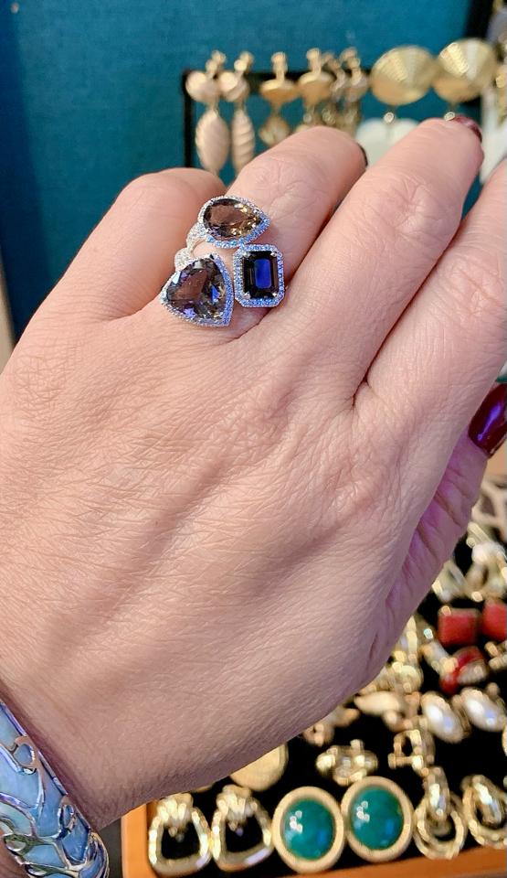 Set Thạch anh khói Bạc 925 mạ bạch kim -duoc-ban-tai-💎 T&T JEWELS 💎