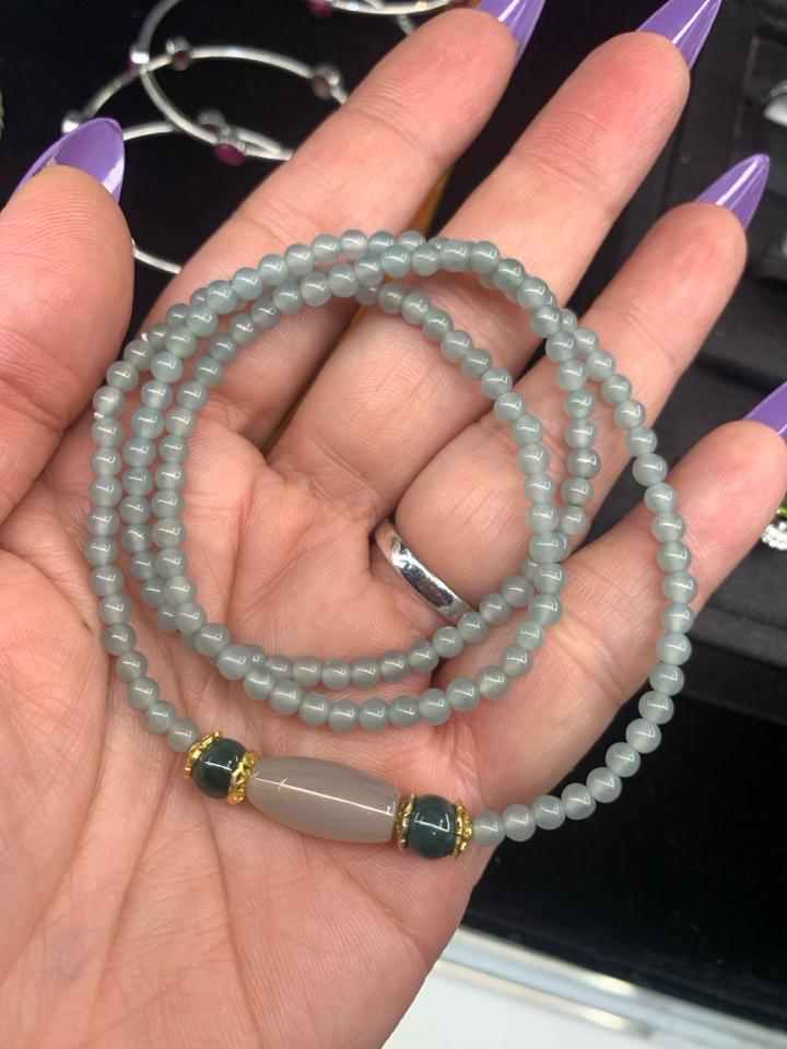 Chuỗi lam thiên không Myanmar 3,6 li  -duoc-ban-tai-💎 T&T JEWELS 💎