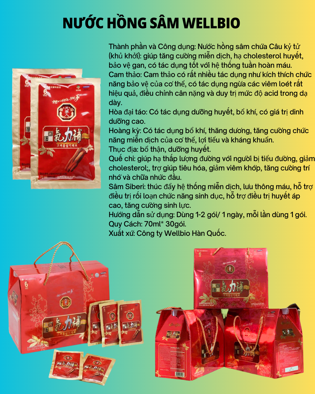 NƯỚC HỒNG SÂM WELLBIO-duoc-ban-tai-Yến Sào Thanh Hải