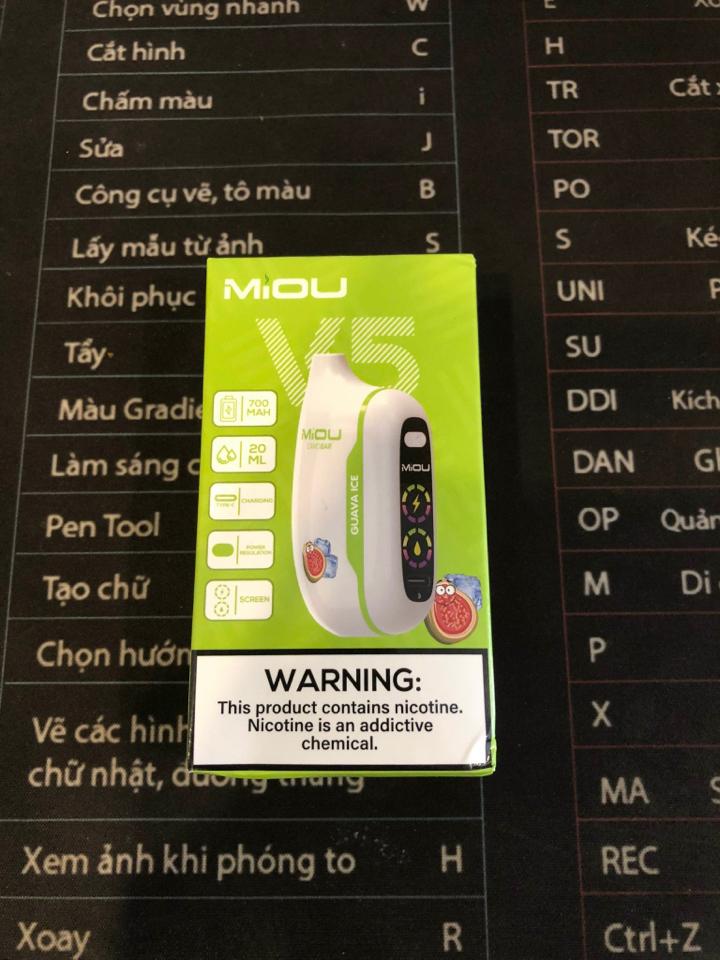 Pod 1 Lần Miou V5 18000 Hơi Ổi Lạnh-duoc-ban-tai-Pod Củ Chi SaiGonChill