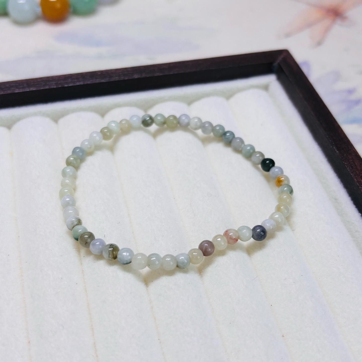 Lắc tay ngọc phỉ thuý nhí 4 ly phúc lợi-duoc-ban-tai-Trang sức Bảo Quân Hàn - Japón Bonita Vintage