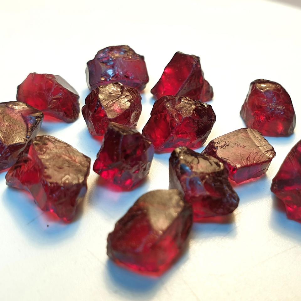 Chuỗi ngọc garnet tự nhiên khóa hiệu-duoc-ban-tai-Trang sức Bảo Quân Hàn - Japón Bonita Vintage