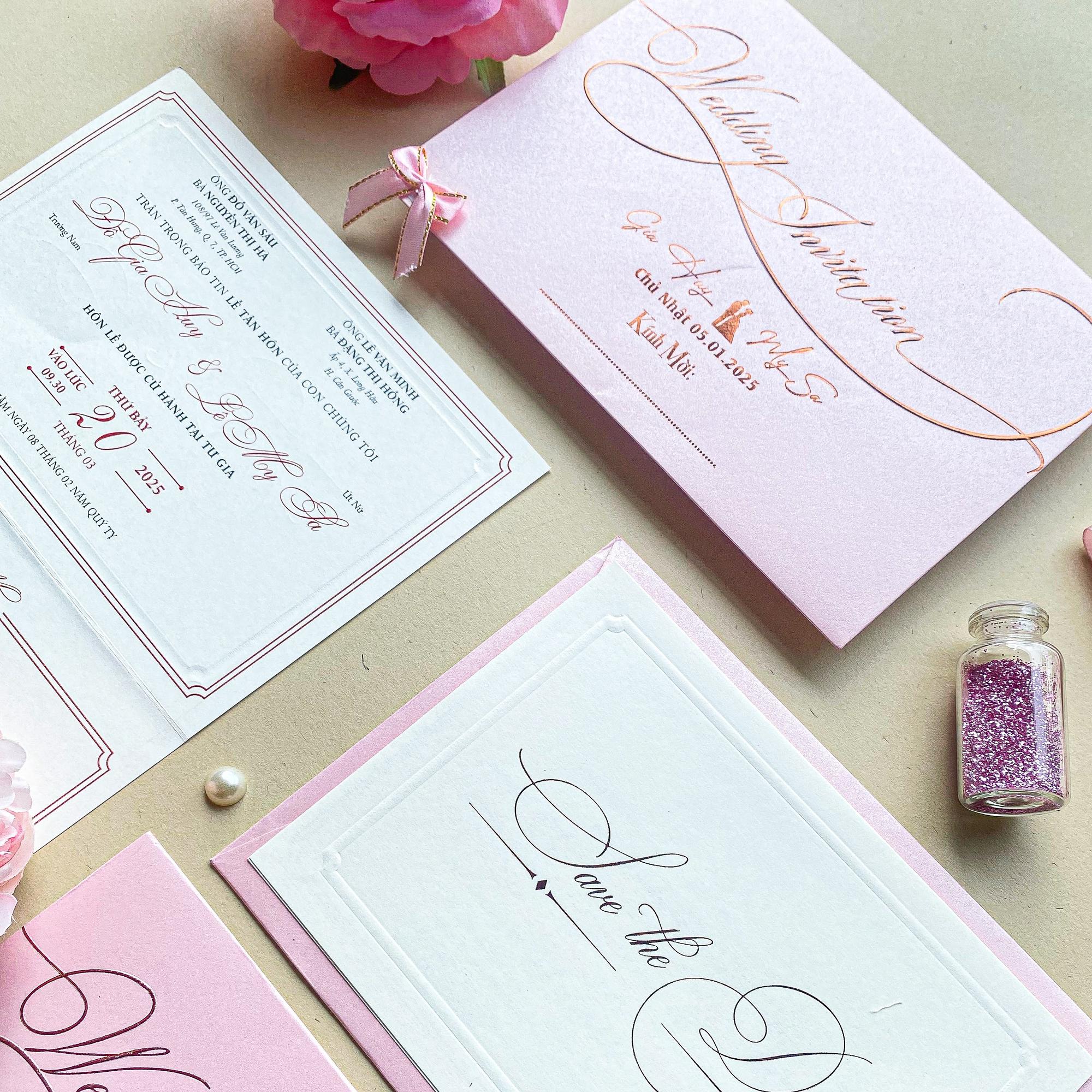 F283 Hồng-duoc-ban-tai-Thiệp Cưới Mint