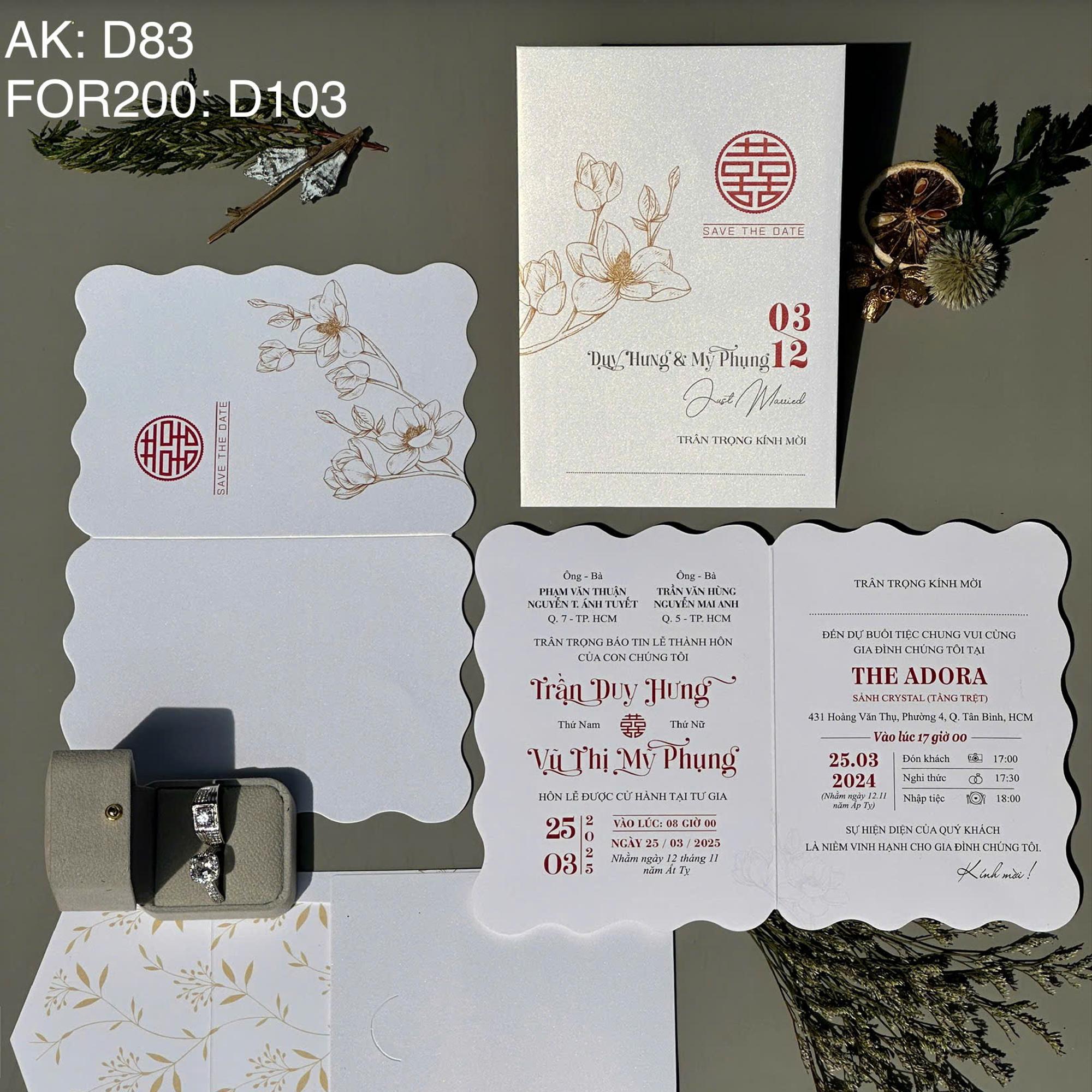 AK D83 Giấy Thơm-duoc-ban-tai-Thiệp Cưới Mint