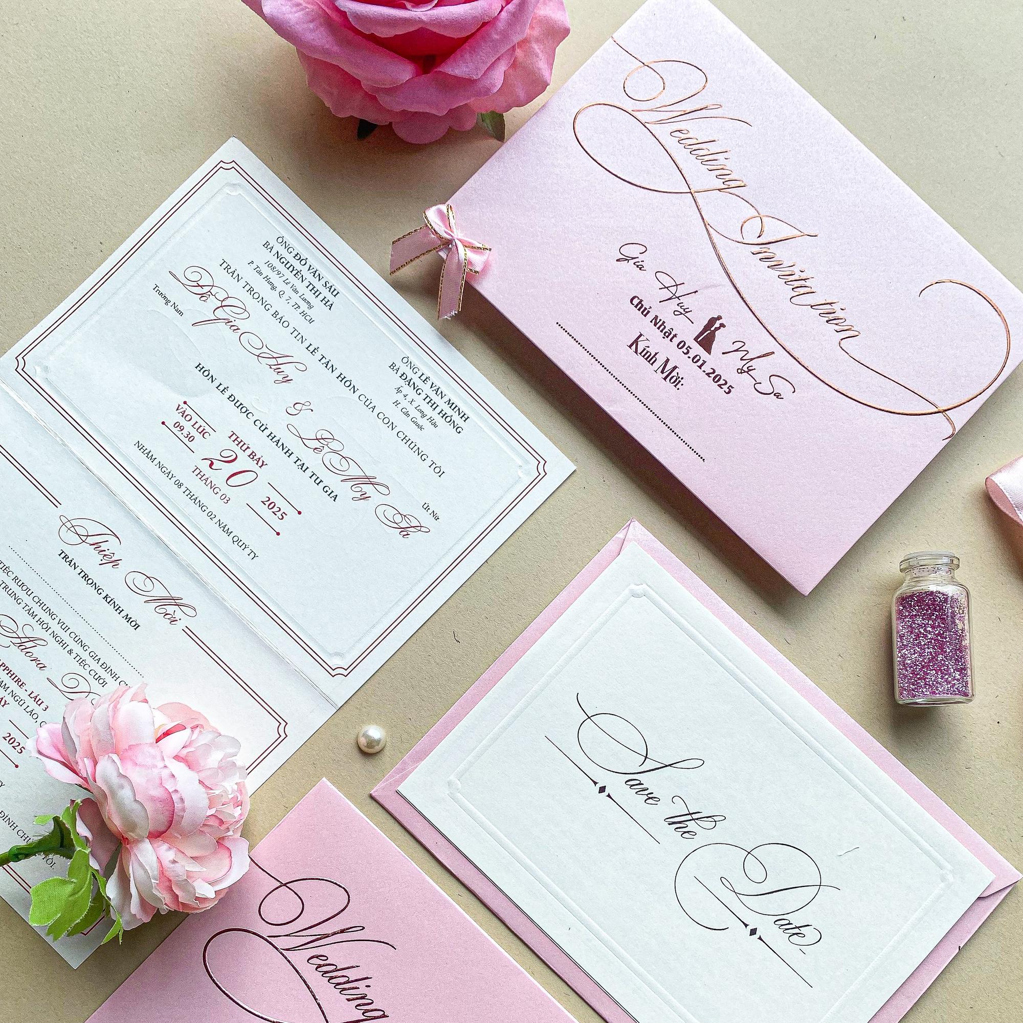 F283 Hồng-duoc-ban-tai-Thiệp Cưới Mint