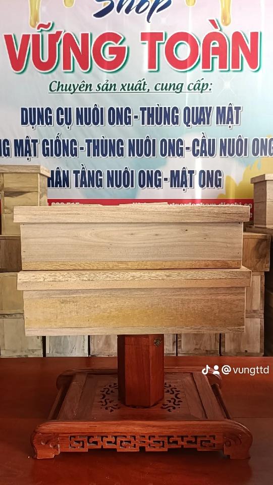 Thùng nuôi ong dú nằm gỗ sao 15*15*50*2-duoc-ban-tai-VẬT TƯ NUÔI ONG VỮNG TOÀN