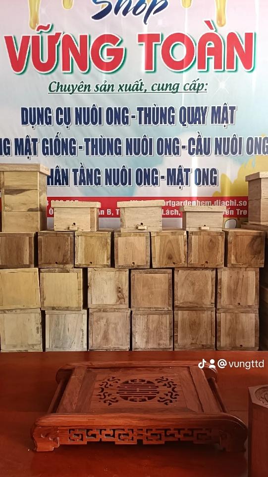 Thùng nuôi ong dú nằm gỗ sao 15*15*50*2-duoc-ban-tai-VẬT TƯ NUÔI ONG VỮNG TOÀN