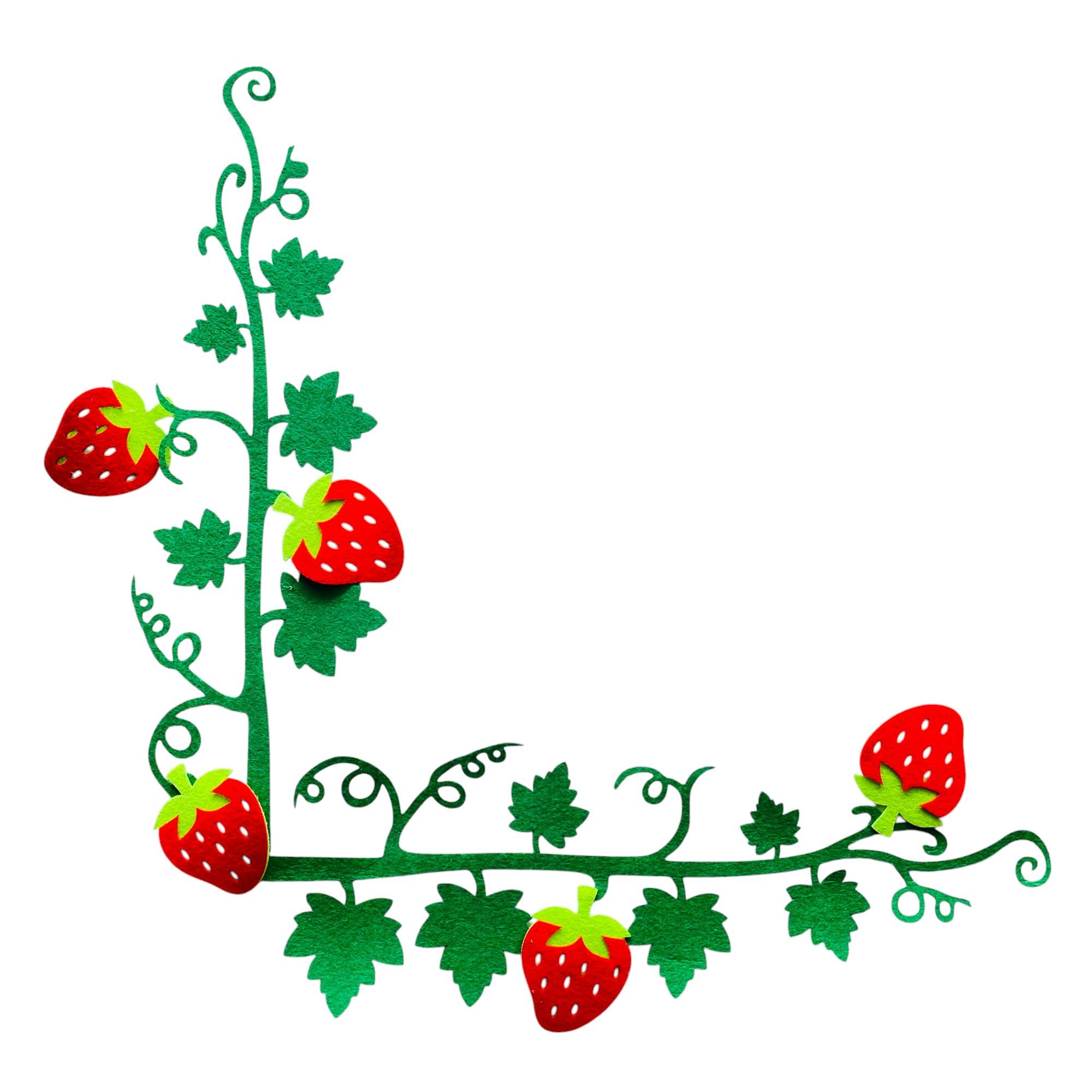 Viền Góc Quả Dâu-duoc-ban-tai-Thế Giới Mầm Non