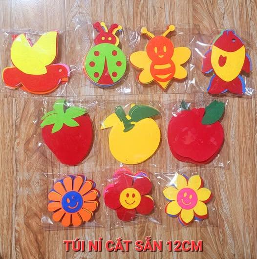 Túi 10 bông hoa mặt cười 9cm-duoc-ban-tai-Thế Giới Mầm Non