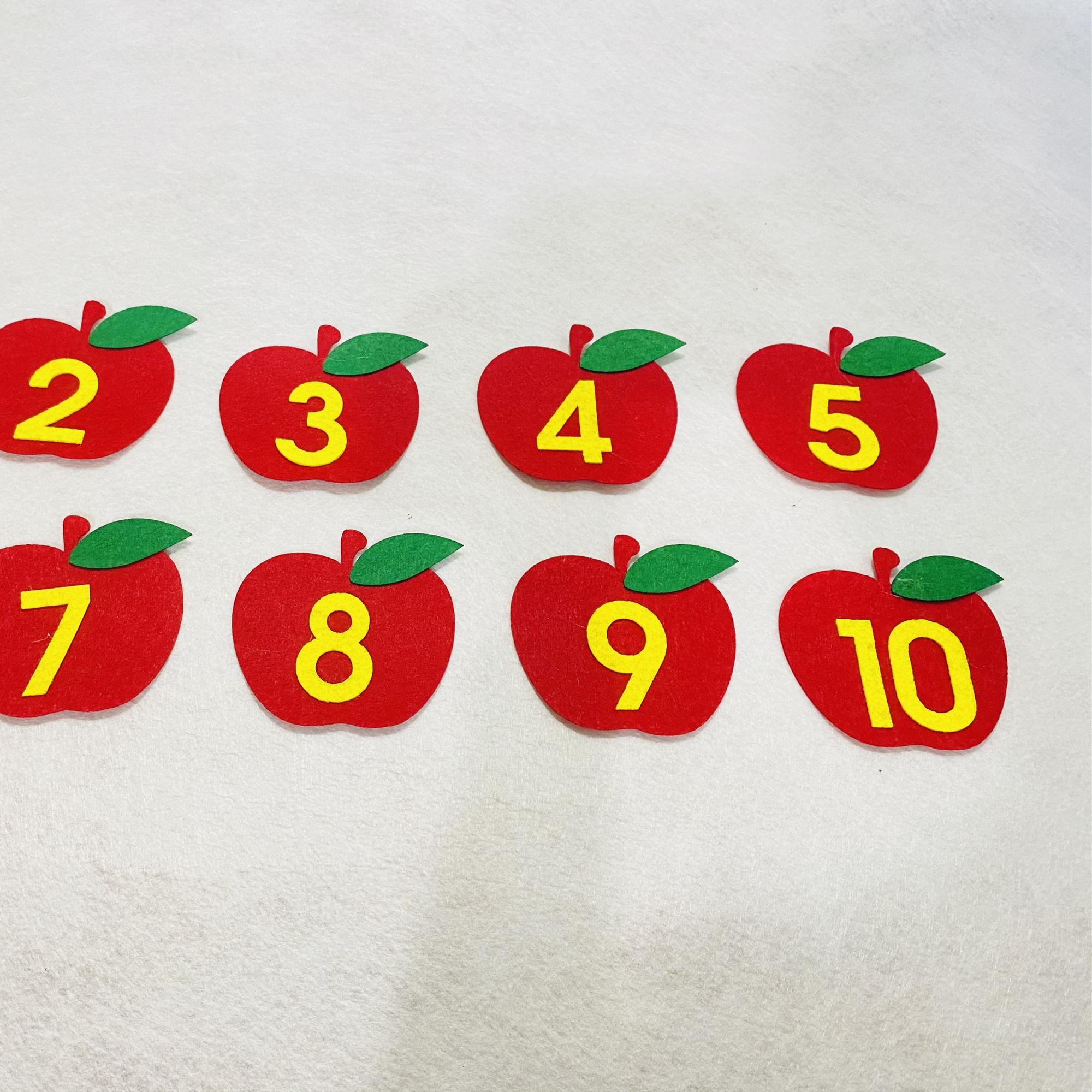 Bộ 10 Số Quả Táo-duoc-ban-tai-Thế Giới Mầm Non
