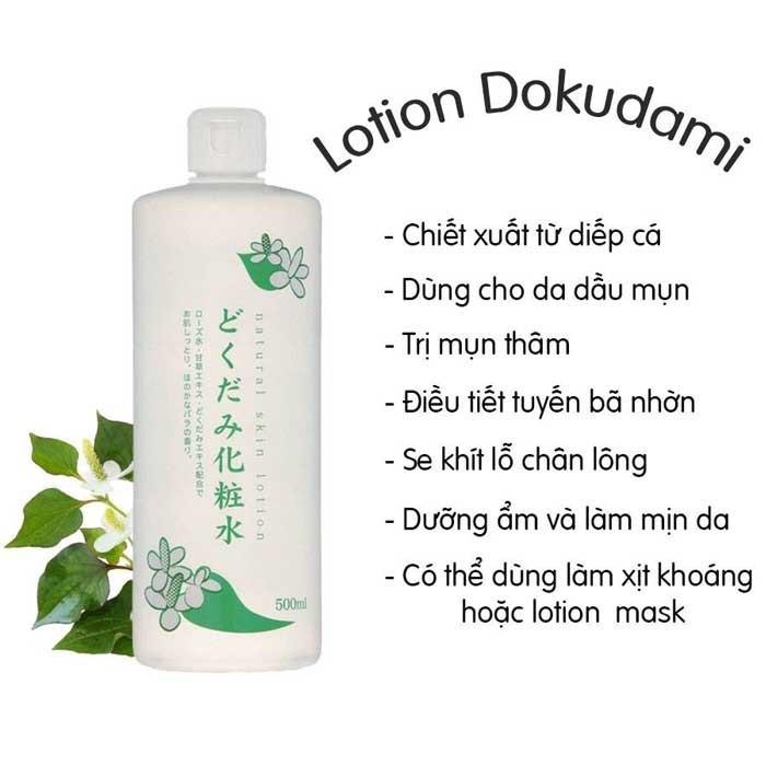Nước Hoa Hồng Diếp Cá Dokudami Natural Skin Lotion 500ml-duoc-ban-tai-Mẹ Sóc Shop - Hàng Nhật Nội Địa