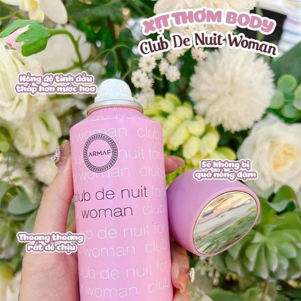 Xịt Thơm Body ARMAF Club De Nuit Woman (màu đen) 200ml-duoc-ban-tai-Mẹ Sóc Shop - Hàng Nhật Nội Địa