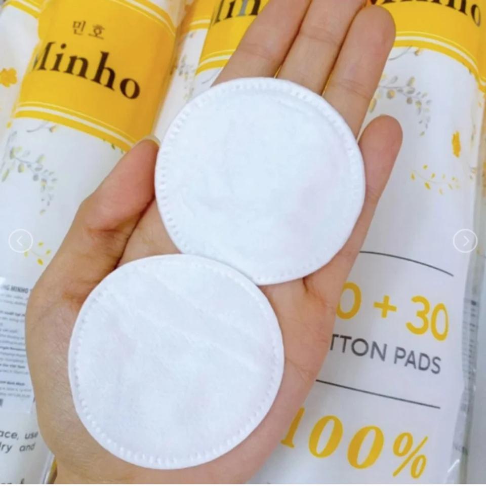 Bông Tẩy Trang Minho 200+30 miếng (màu vàng)-duoc-ban-tai-Mẹ Sóc Shop - Hàng Nhật Nội Địa