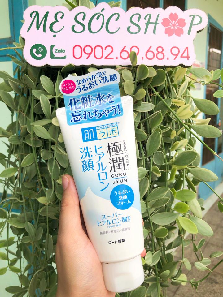 Sữa Rửa Mặt HADALABO Gokujyun (Dưỡng ẩm) tuýp 100g-duoc-ban-tai-Mẹ Sóc Shop - Hàng Nhật Nội Địa