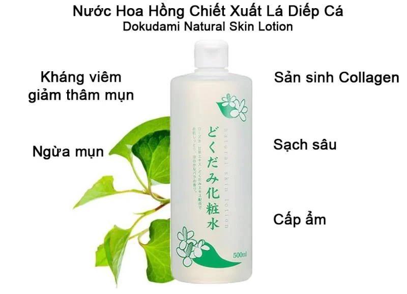 Nước Hoa Hồng Diếp Cá Dokudami Natural Skin Lotion 500ml-duoc-ban-tai-Mẹ Sóc Shop - Hàng Nhật Nội Địa
